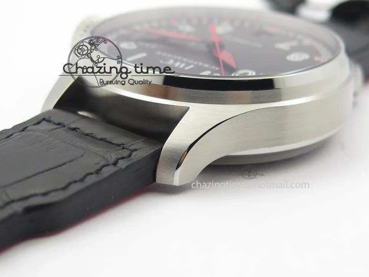 MIROTIME 0501 RelaxedFit Big Pilot Real PR IW500435 “Muhammad Ali” ZF Best Edition On Black Leather Strap A 7295